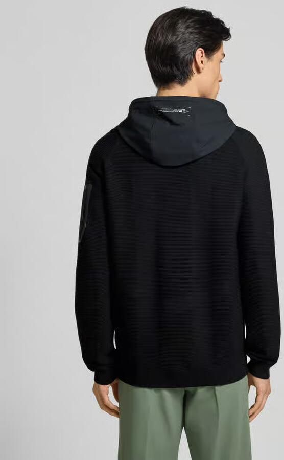 BOSS Green Regular fit sweatjack van viscosemix model 'URBAN COMMUTER'
