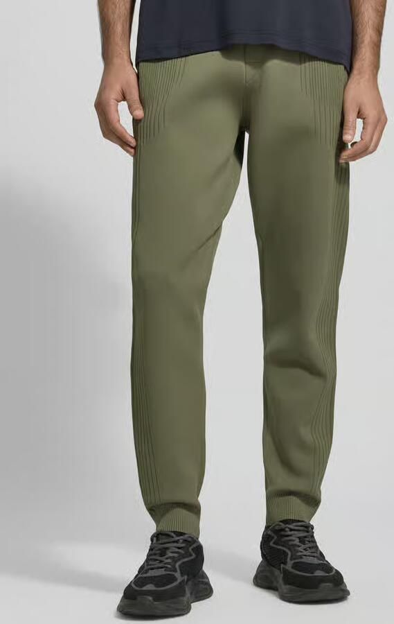BOSS Green Regular fit sweatpants met jacquard-accenten model 'ACTIVE PUSH' - Foto 3