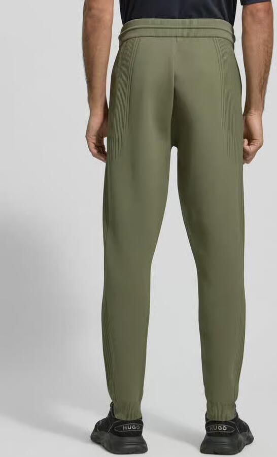 BOSS Green Regular fit sweatpants met jacquard-accenten model 'ACTIVE PUSH'