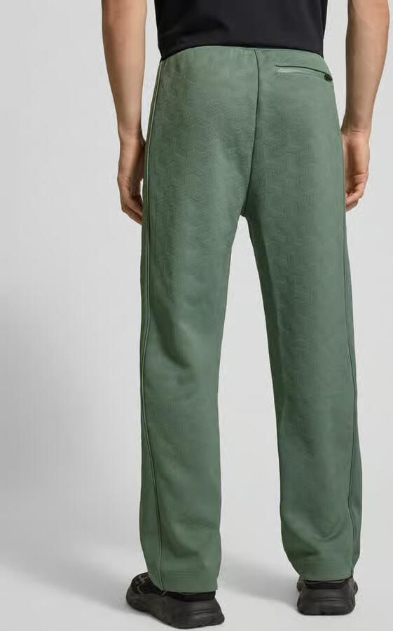 BOSS Green Regular fit sweatpants met jacquardlook model 'MIRROR LONG'
