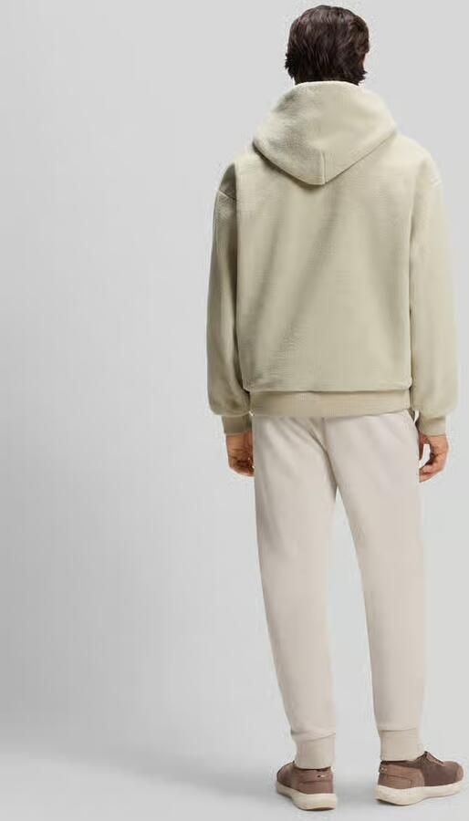 BOSS Green Regular fit sweatshirt met capuchon van teddyfleece - Foto 2