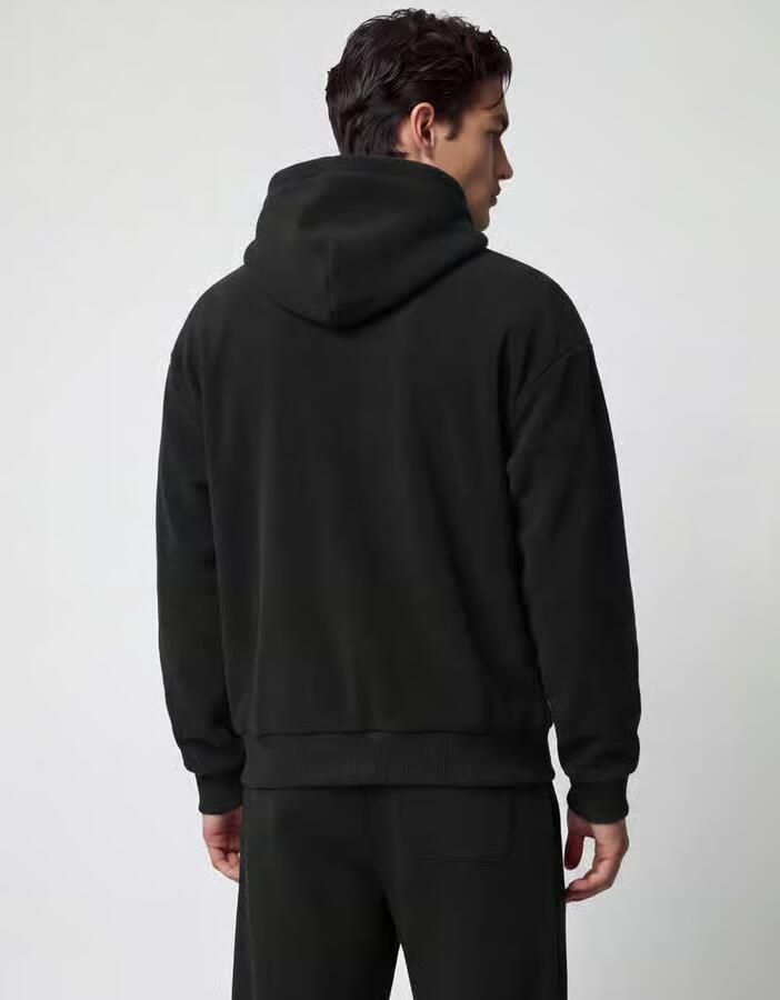 BOSS Green Regular fit sweatshirt met capuchon van teddyfleece - Foto 2