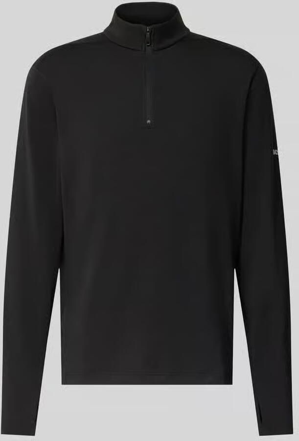 BOSS Green Regular Fit sweatshirt met opstaande kraag model 'SW_Active QZ'