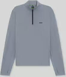 BOSS Green Regular Fit sweatshirt met opstaande kraag model 'SW_Active QZ'