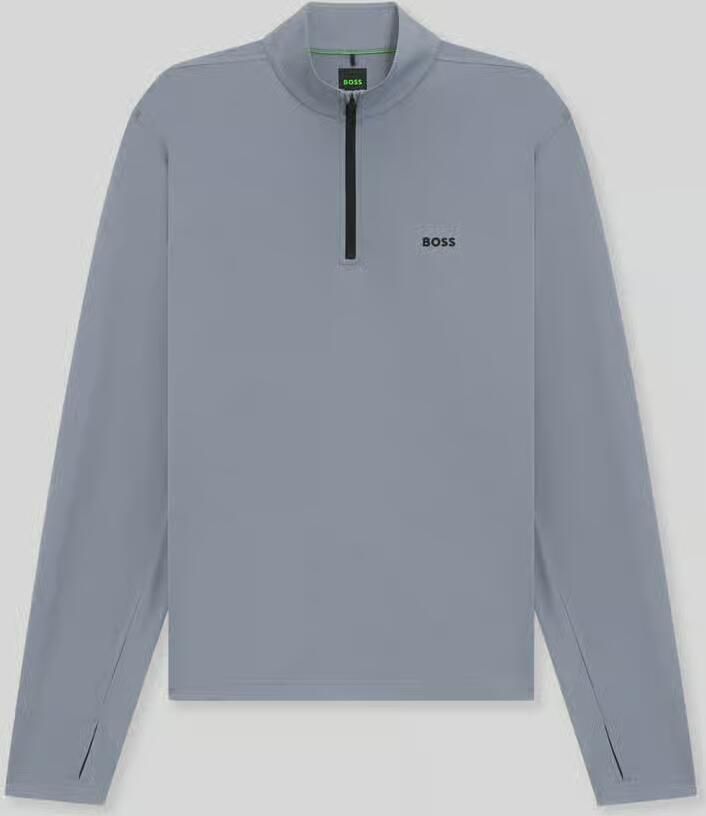 BOSS Green Regular Fit sweatshirt met opstaande kraag model 'SW_Active QZ' - Foto 2