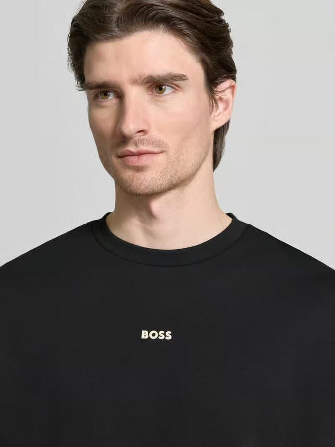 BOSS Green Regular fit sweatshirt van katoenmix model 'STENSON' - Foto 2