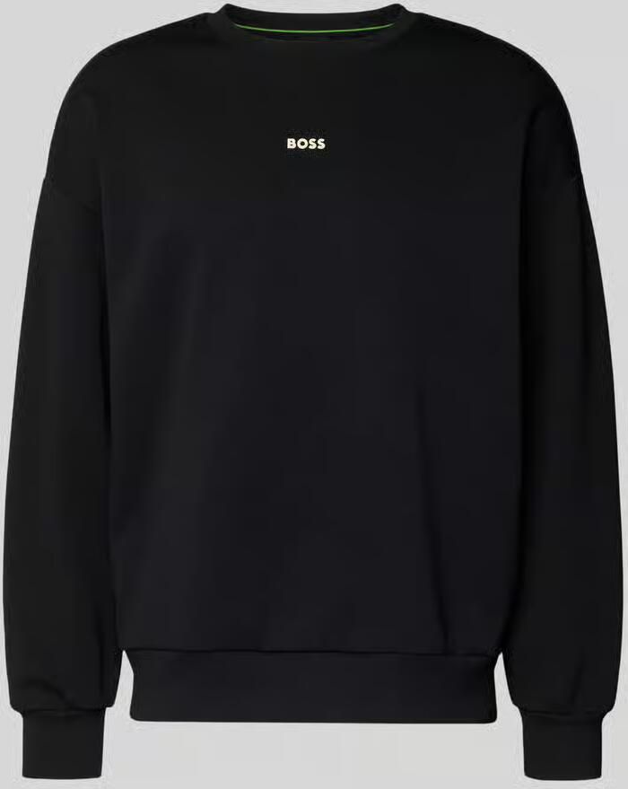 BOSS Green Regular fit sweatshirt van katoenmix model 'STENSON'