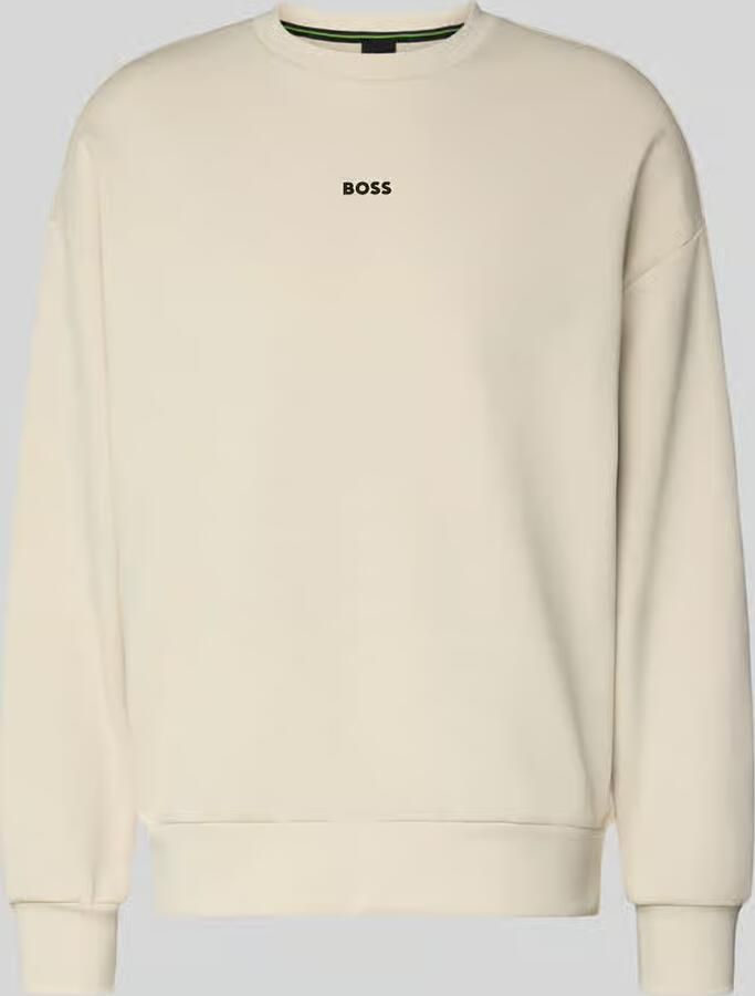 BOSS Green Regular fit sweatshirt van katoenmix model 'STENSON'