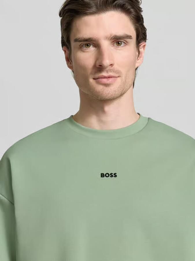 BOSS Green Regular fit sweatshirt van katoenmix model 'STENSON' - Foto 2