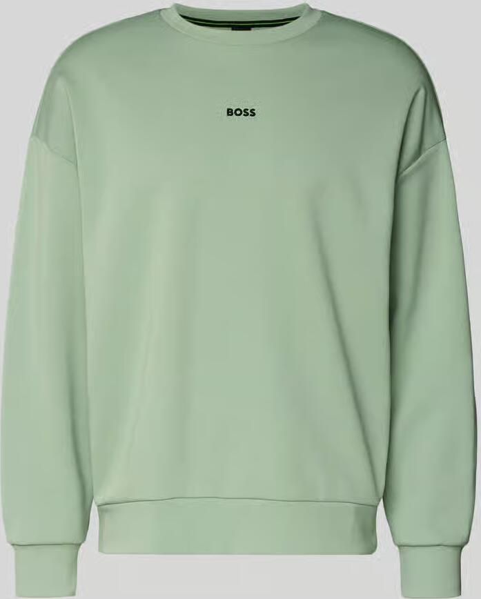 BOSS Green Regular fit sweatshirt van katoenmix model 'STENSON'