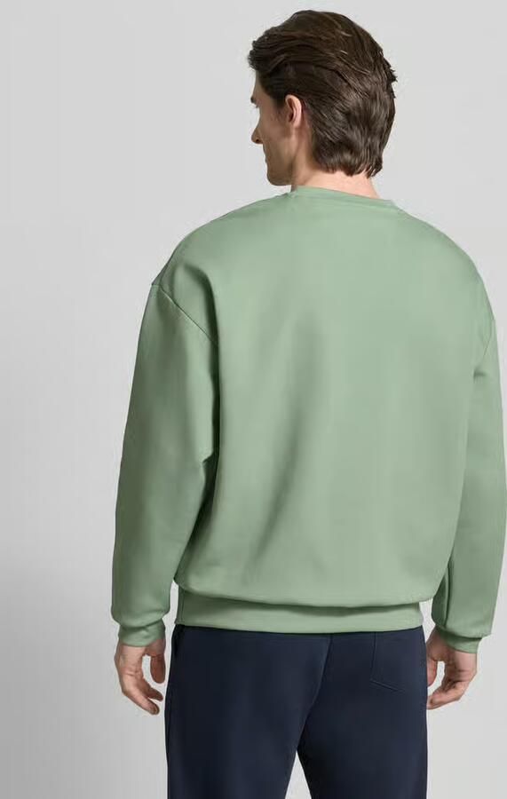 BOSS Green Regular fit sweatshirt van katoenmix model 'STENSON'