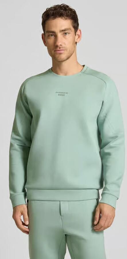 BOSS Green Regular fit sweatshirt van Katoenmix Model 'SW_PS SPIRIT70 CN' - Foto 3