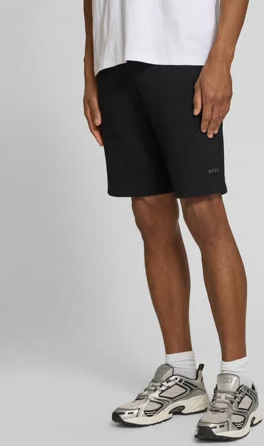 BOSS Green regular fit sweatshorts van katoenmix model 'JT_GLOBE' - Foto 3