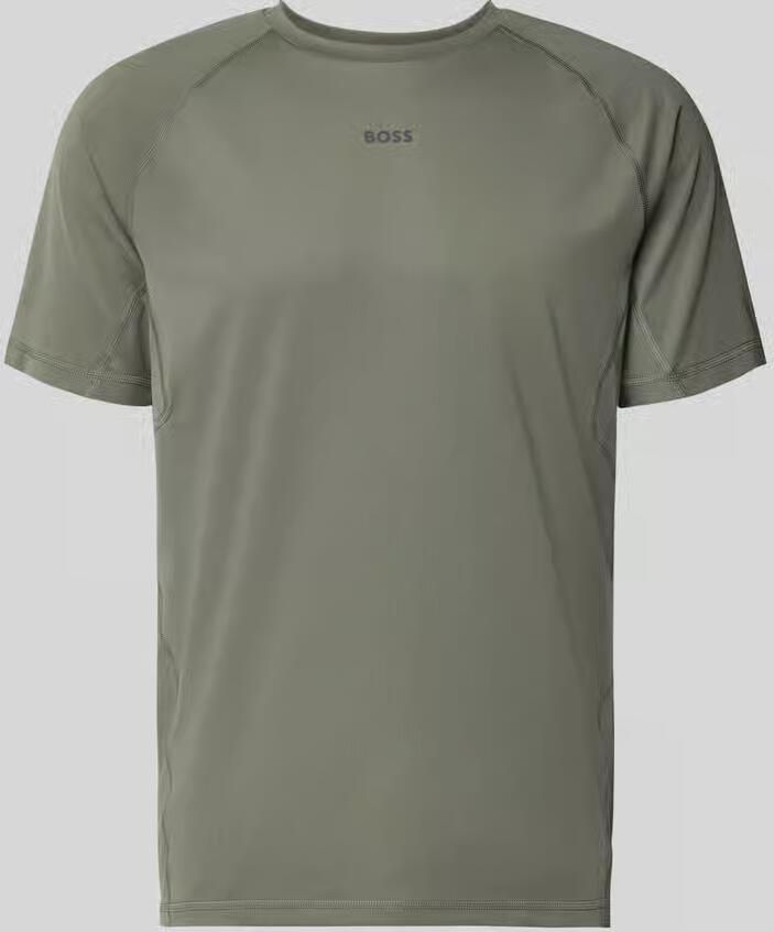 BOSS Green Regular fit T-shirt met flatnocknaden model 'TEE ACTIVE 1'