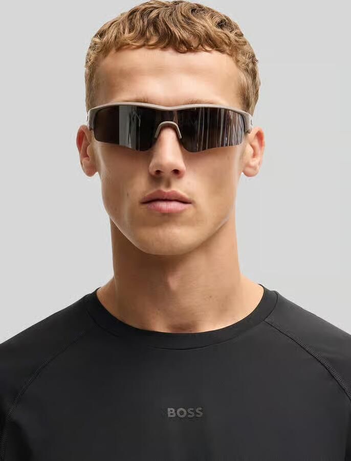 BOSS Green Regular fit T-shirt met flatnocknaden model 'TEE ACTIVE 1' - Foto 2