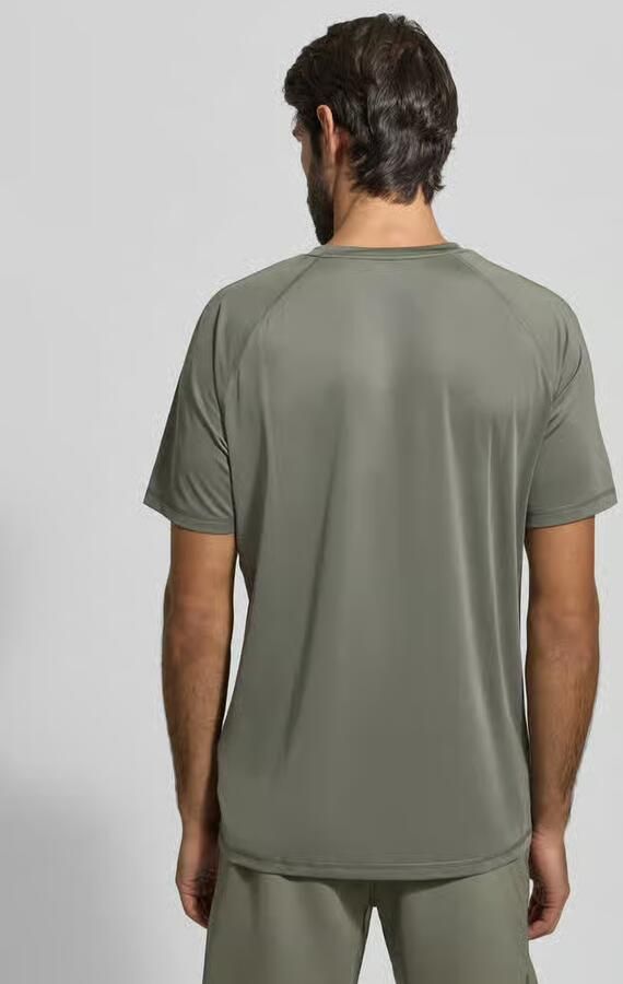BOSS Green Regular fit T-shirt met flatnocknaden model 'TEE ACTIVE 1' - Foto 2