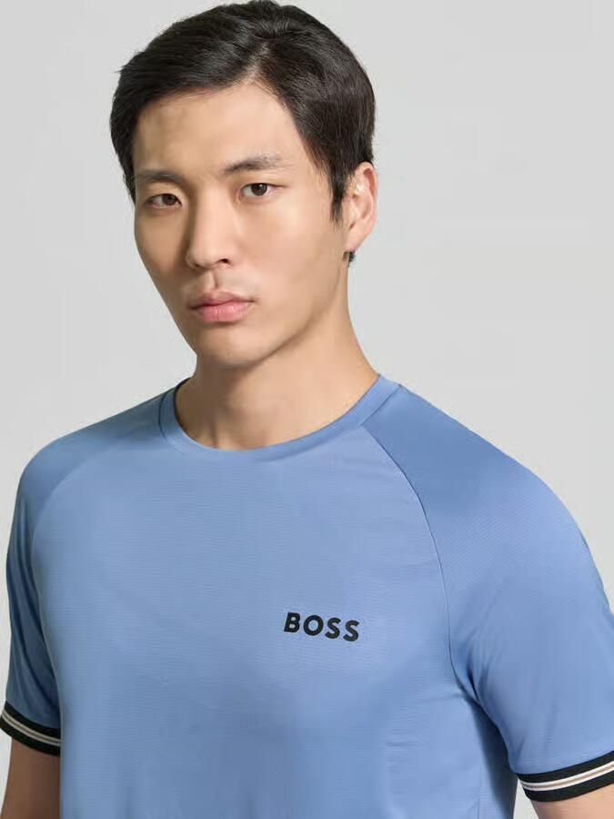 BOSS Green regular fit T-shirt met labelprint model 'TOC SERVE 2'