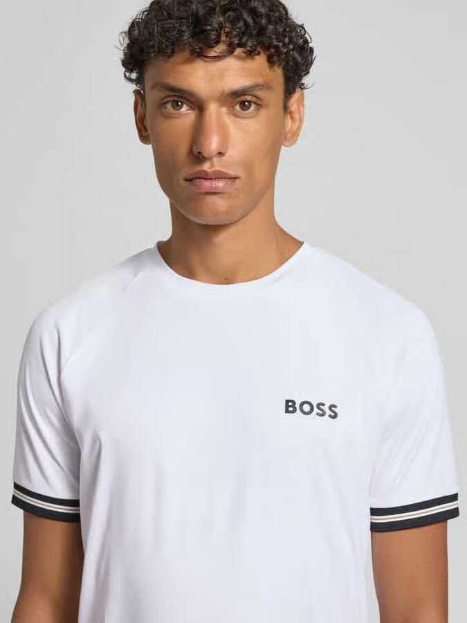 BOSS Green regular fit T-shirt met labelprint model 'TOC SERVE 2'