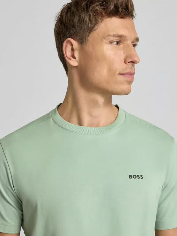 BOSS Green Regular fit T-shirt van katoenmix - Foto 2