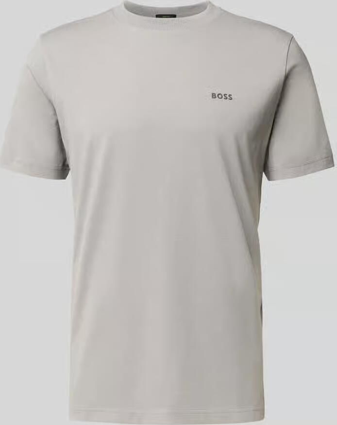 BOSS Green Regular fit T-shirt van katoenmix