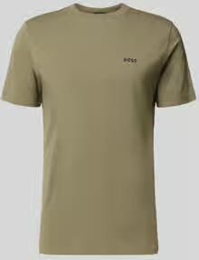 BOSS Green Regular fit T-shirt van katoenmix - Foto 2