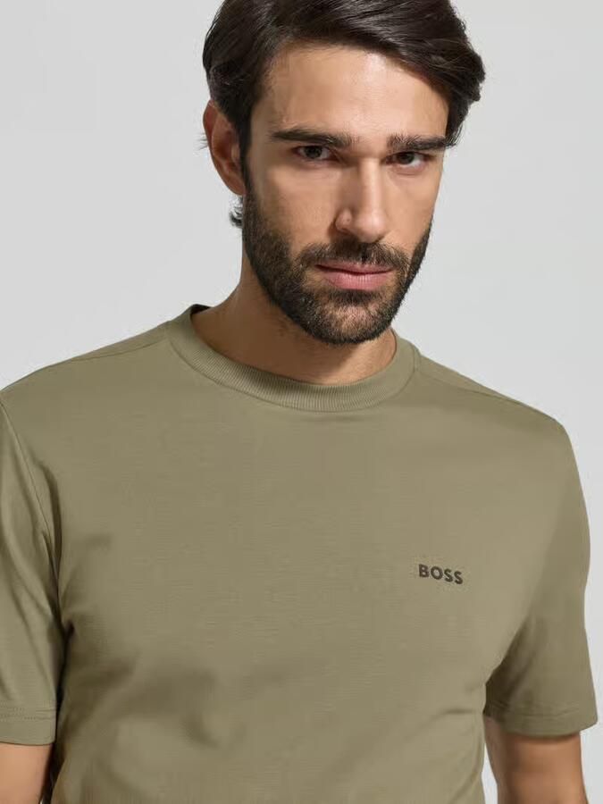 BOSS Green Regular fit T-shirt van katoenmix - Foto 2