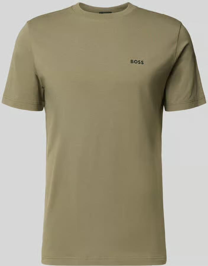 BOSS Green Regular fit T-shirt van katoenmix