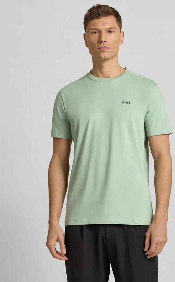 BOSS Green Regular fit T-shirt van katoenmix - Foto 6