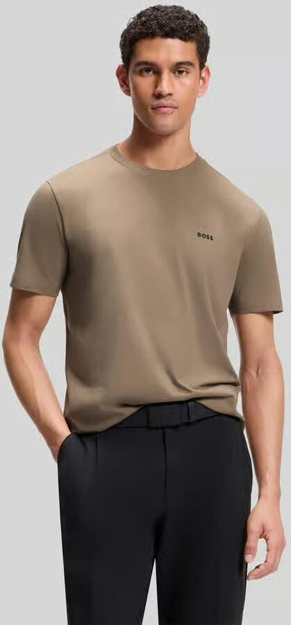 BOSS Green Regular fit T-shirt van katoenmix model 'TEE' - Foto 10