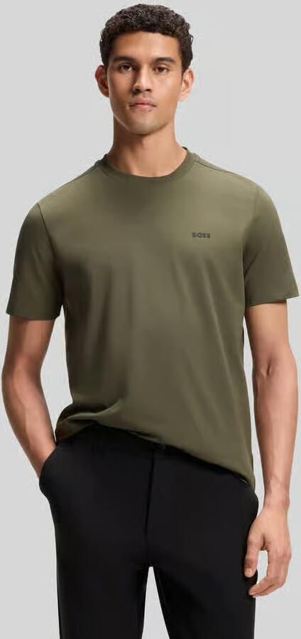 BOSS Green regular fit T-shirt van katoenmix - Foto 3