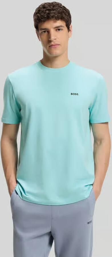 BOSS Green regular fit T-shirt van katoenmix - Foto 3