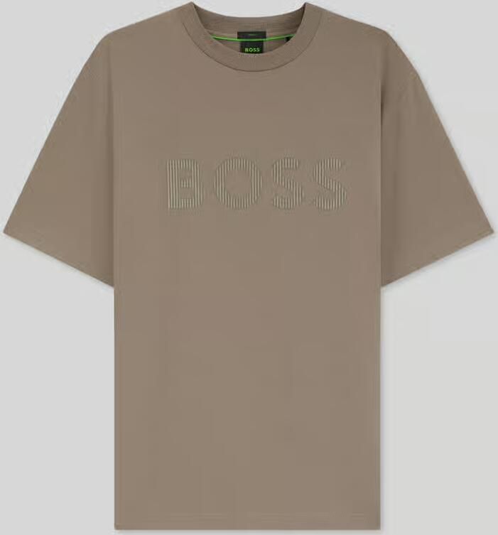 BOSS Green Regular fit t-shirt van katoenmix