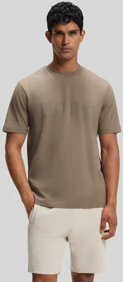 BOSS Green Regular fit t-shirt van katoenmix - Foto 3