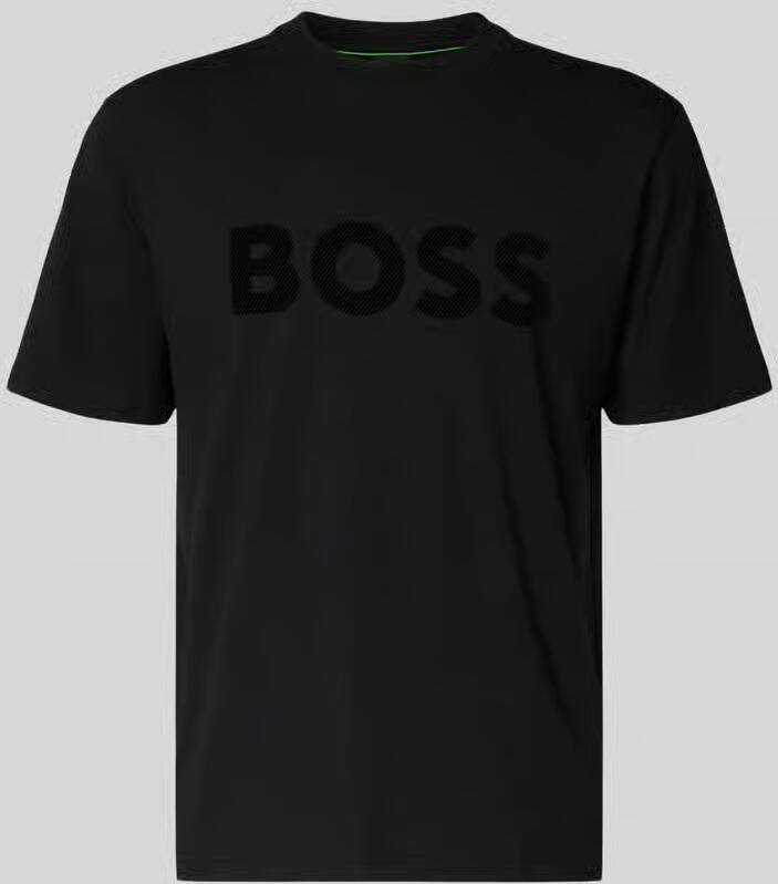 BOSS Green Regular fit T-shirt van katoenmix model 'ICONIC'