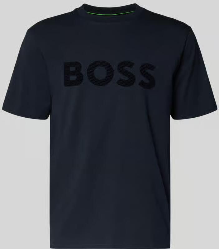 BOSS Green Regular fit T-shirt van katoenmix model 'ICONIC'