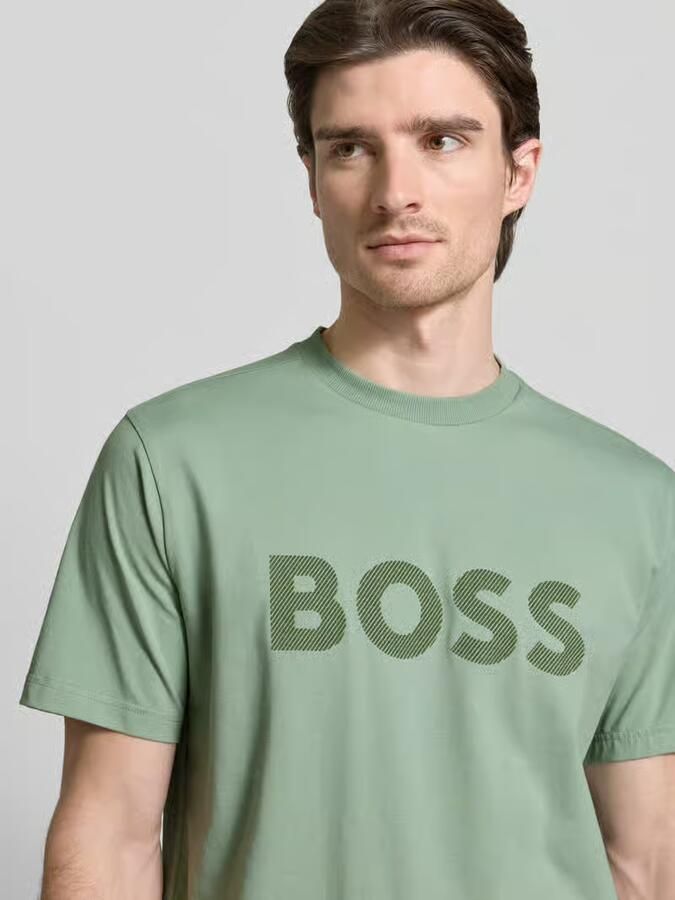 BOSS Green Regular fit T-shirt van katoenmix model 'ICONIC' - Foto 2