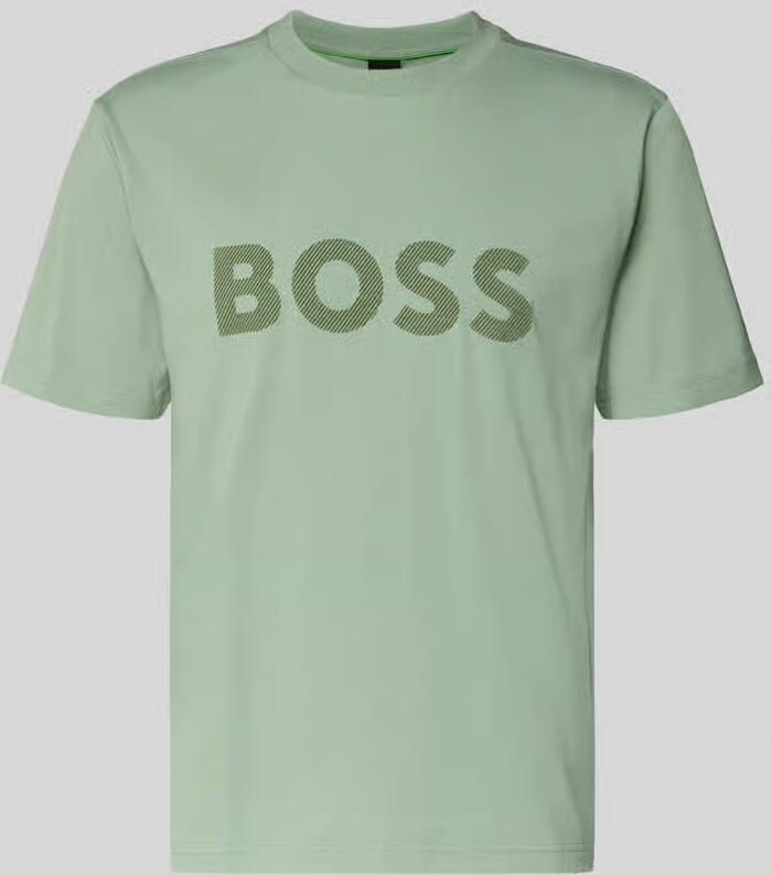 BOSS Green Regular fit T-shirt van katoenmix model 'ICONIC'