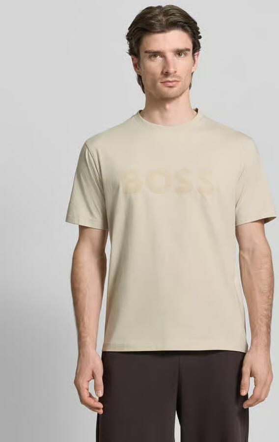 BOSS Green Regular fit T-shirt van katoenmix model 'ICONIC' - Foto 2