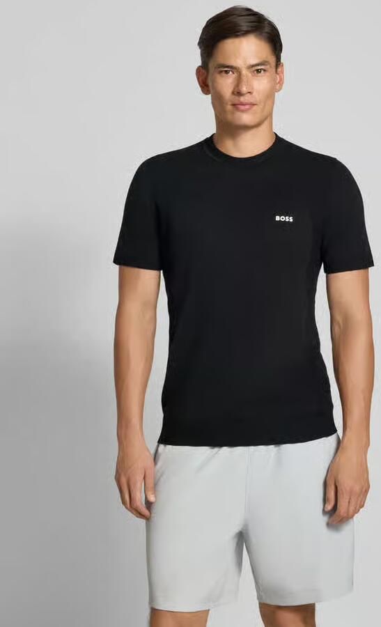 BOSS Green Regular fit T-shirt van katoenmix model 'MOMENTUM'