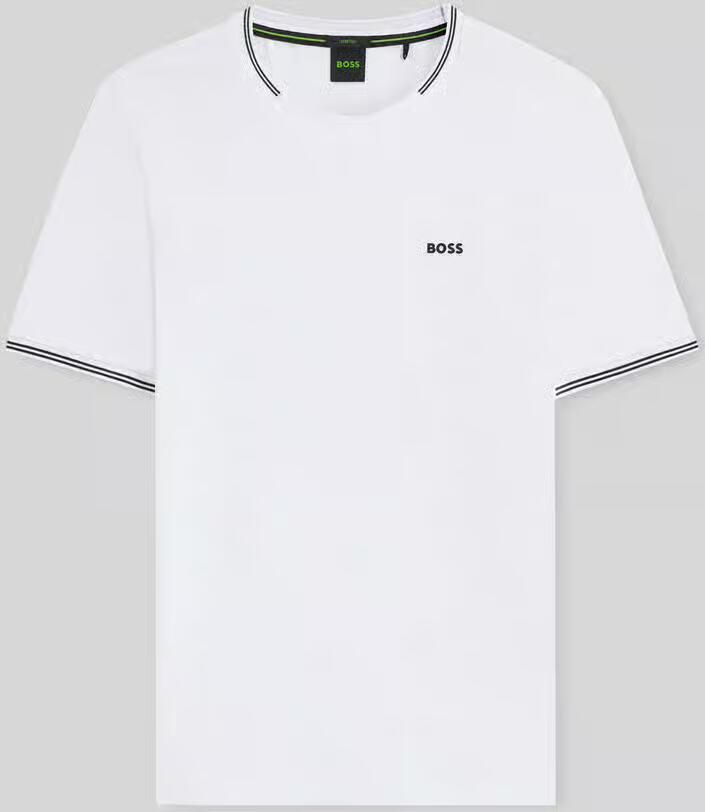 BOSS GREEN T-shirt Taul van zacht stretch-katoen-piqué regular fit