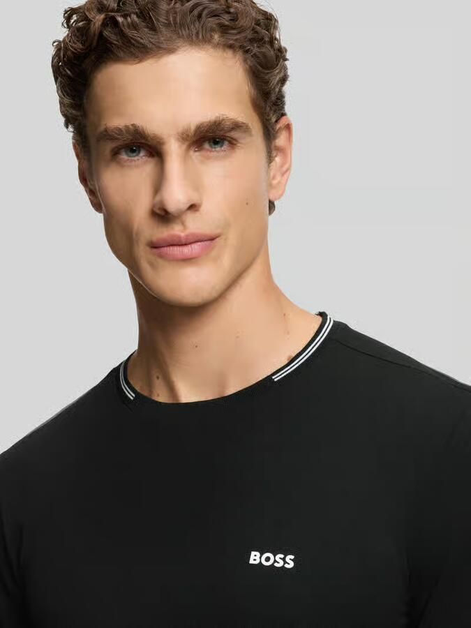 BOSS Green regular fit T-shirt van katoenmix model 'TAUL '