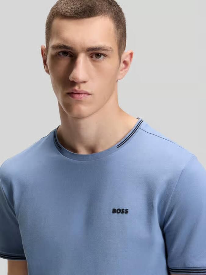 BOSS Green regular fit T-shirt van katoenmix model 'TAUL'