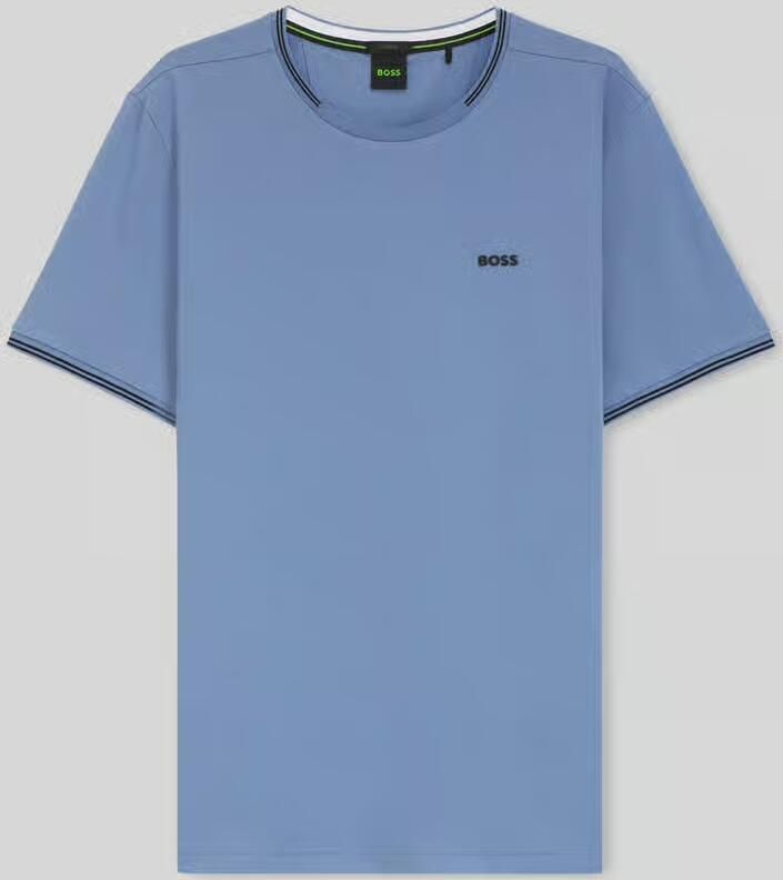 BOSS Green regular fit T-shirt van katoenmix model 'TAUL' - Foto 2