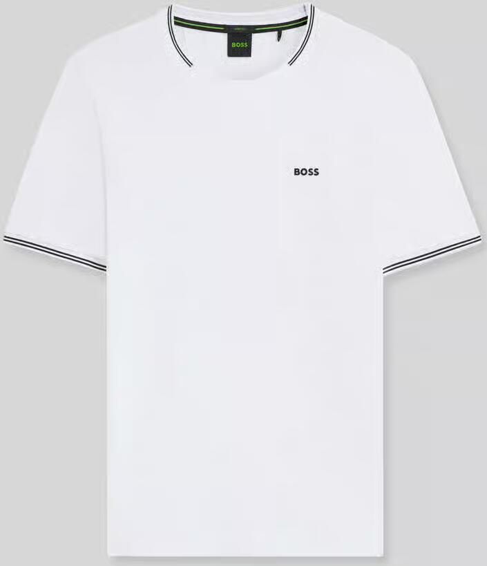 BOSS GREEN T-shirt Taul van zacht stretch-katoen-piqué regular fit