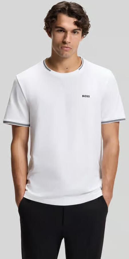 BOSS GREEN T-shirt Taul van zacht stretch-katoen-piqué regular fit - Foto 3