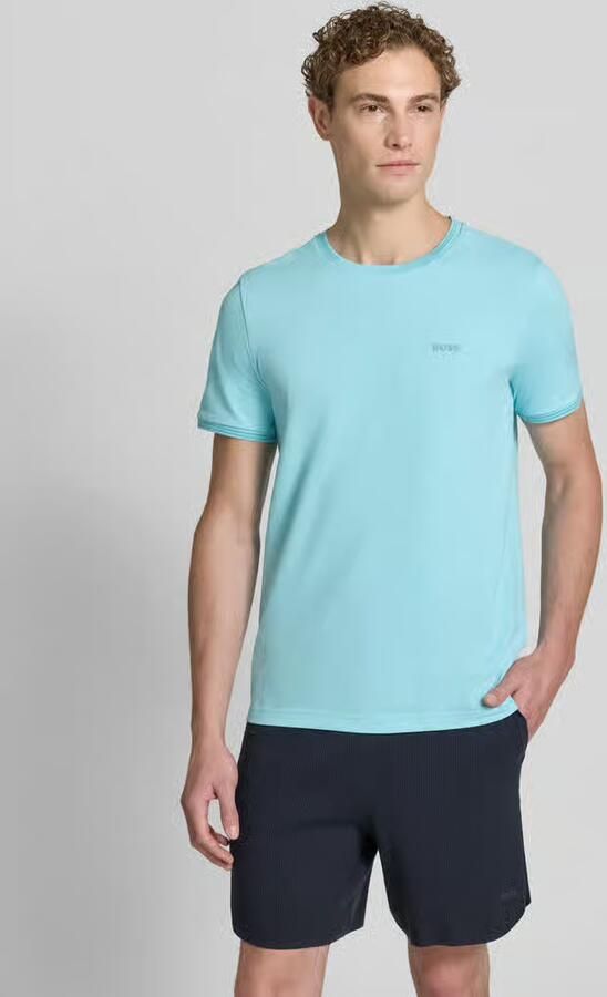 BOSS Green regular fit T-shirt van katoenmix model 'TAUL ' - Foto 4