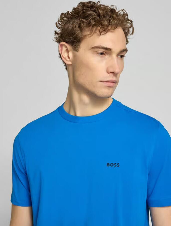 BOSS Green Regular fit T-shirt van katoenmix model 'TEE'
