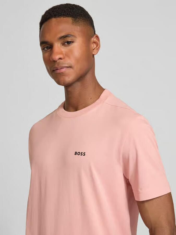 BOSS Green Regular fit T-shirt van katoenmix model 'TEE'