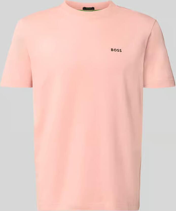 BOSS Green Regular fit T-shirt van katoenmix model 'TEE' - Foto 2