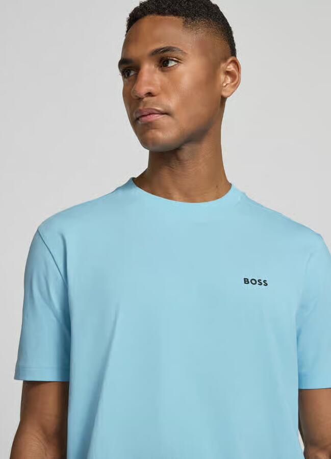 BOSS Green Regular fit T-shirt van katoenmix model 'TEE'